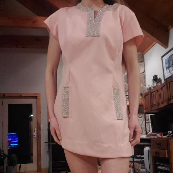 Bubblegum pink vintage 70s shift dress - Picture 12 of 12